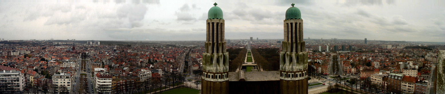 Brussels Belgium from the roof of the National Basilica