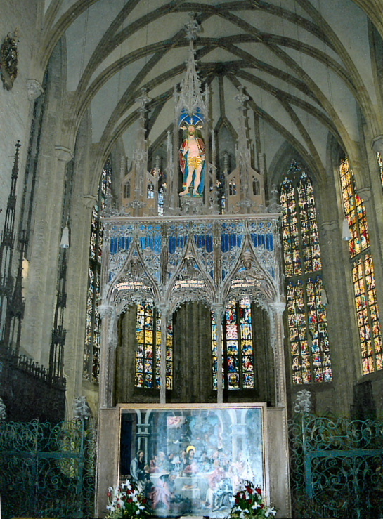 Decorations inside the Ulm Munster, Ulm Germany