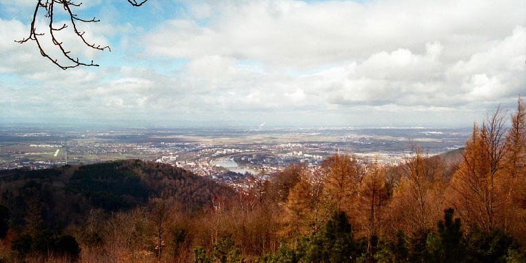 Looking down on Heidelberg Germany